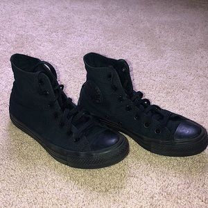 Womens converse size 6.5 black converse